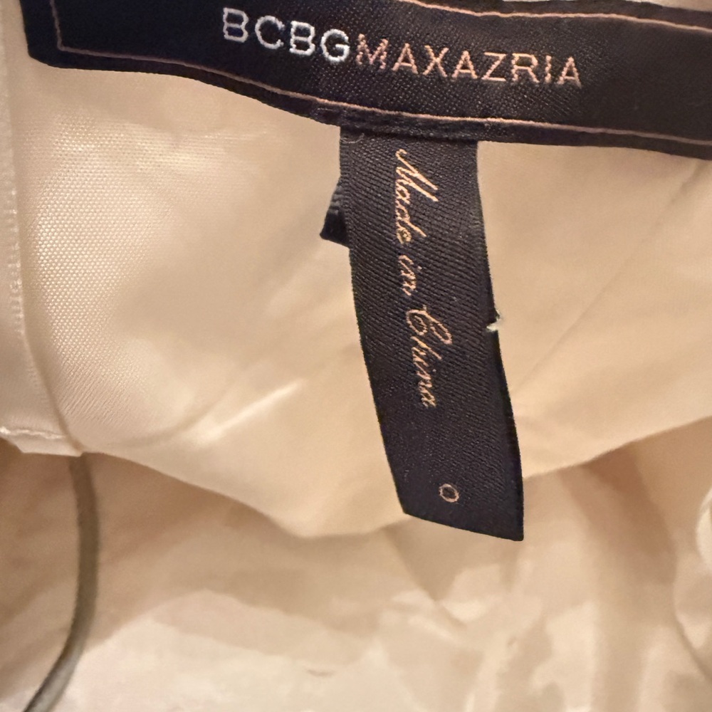 BCBGMaxAzria Elegant White Mini Dress